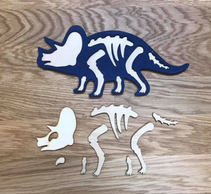 DIY Dinosaur Bone Puzzle