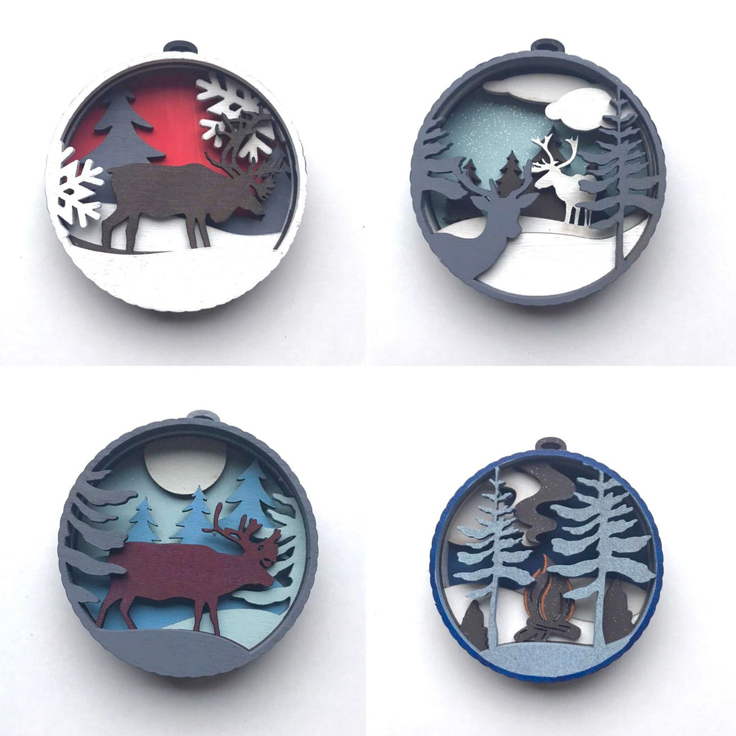 Layered Christmas Ornaments