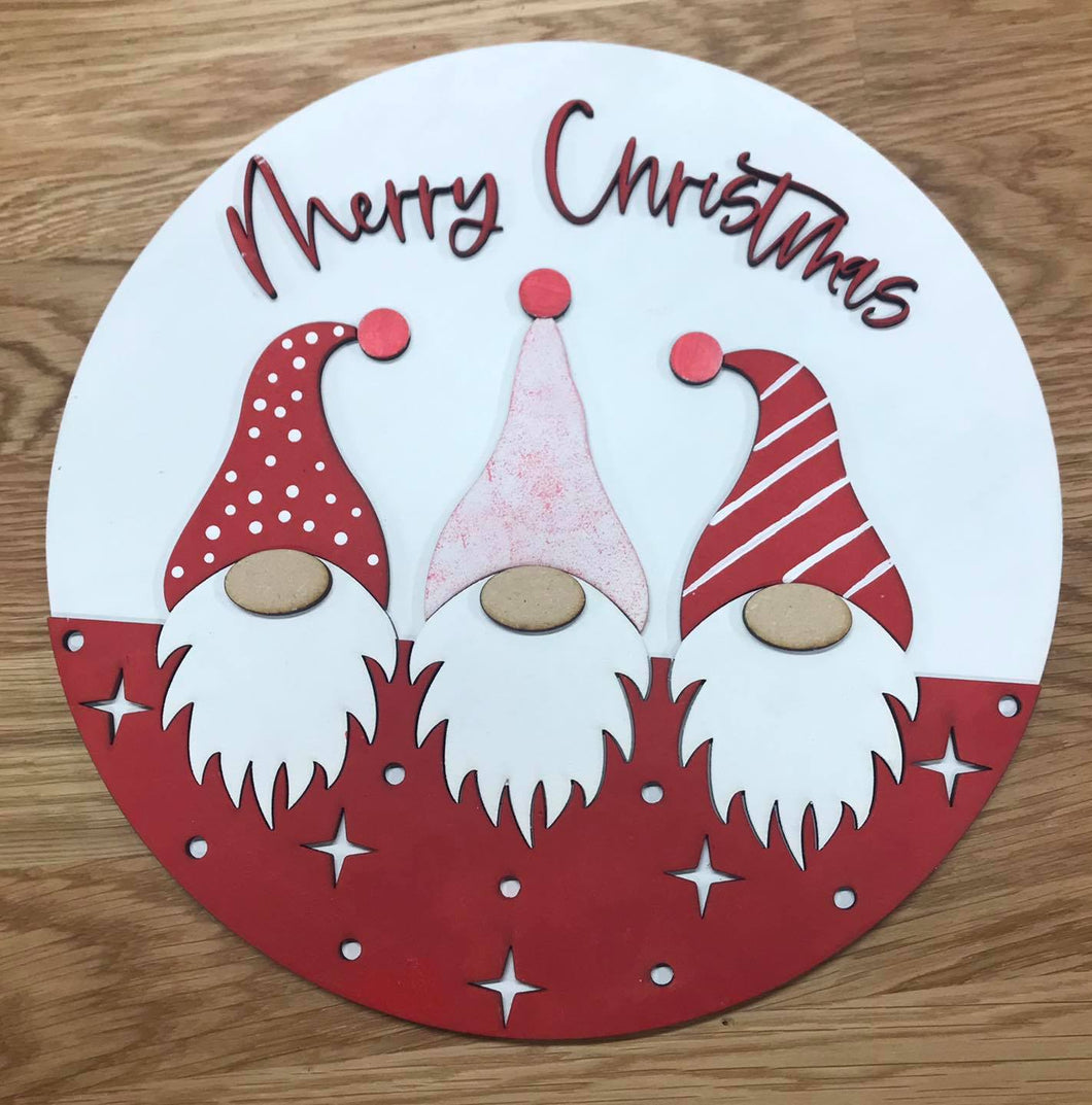 DIY Christmas Rounds Display