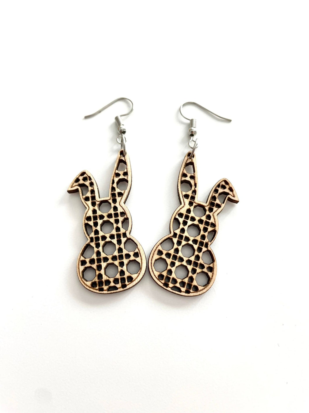 Easter Rattan Cane Earrings