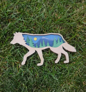 DIY 3D Layered Wolf Craft