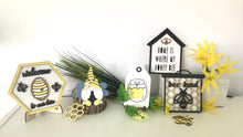 Load image into Gallery viewer, DIY Honey Bee Tiered Tray of Shelf Decor Kit