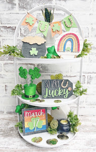 St Patrick's Day Shelf Décor Or Tiered Tray Décor